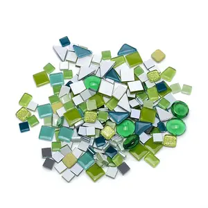 Geometric Shapes Transparent Glass Cabochons