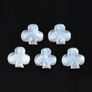 Spray Painted Transparent Resin Cabochons