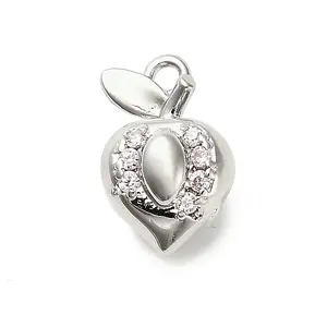 Brass Micro Pave Cubic Zirconia Pendants