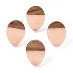Resin & Walnut Wood Stud Earring Findings