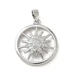 Brass Micro Pave Cubic Zirconia Pendants