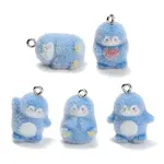 Flocking Opaque Resin Pendants