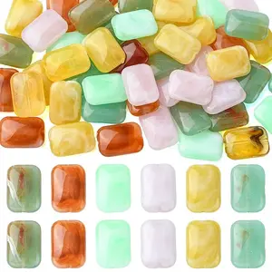 50Pcs Opaque Acrylic Beads