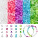 200Pcs 20 Styles Transparent Acrylic Beads Sets