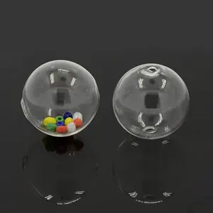 Handmade Two Holes Blown Glass Globe Beads