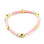 Handmade Polymer Clay Heishi Beaded Stretch Bracelets