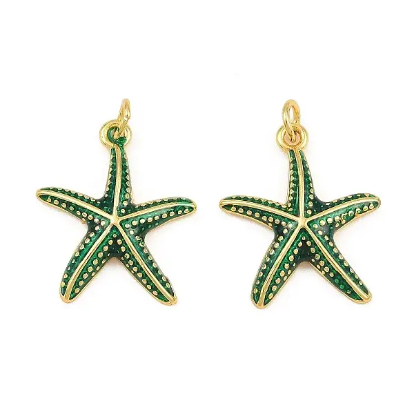 Brass Enamel Pendants
