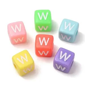 Opaque Acrylic European Beads