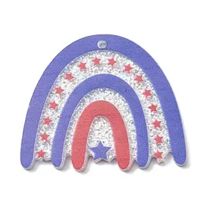 Independence Day Printed Transparent Acrylic Pendants