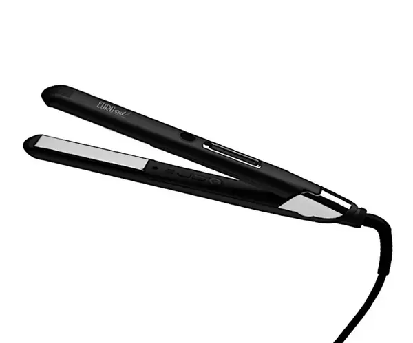 Profesionální žehlička na vlasy Eurostil Professional Titanium Straightener - černá (06174/50) + dárek zdarma