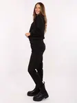 Černá tepláková souprava s tečkami
