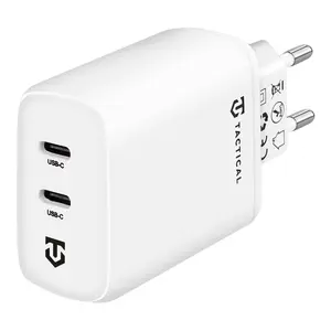 Nabíjecí adaptér Tactical Base Plug Dual 40W, bílá