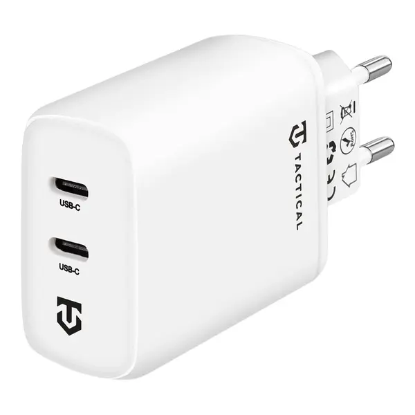 Nabíjecí adaptér Tactical Base Plug Dual 40W, bílá