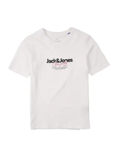 Jack & Jones Junior Tričko 'JORCASSIS'  červená / čierna / biela
