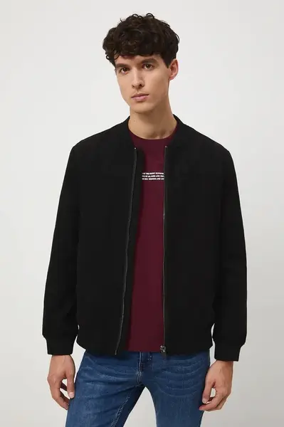 Bomber bunda Medicine černá barva, přechodná