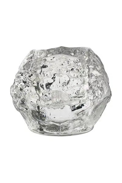 Dekorativní svícen Kosta Boda Snowball 9 cm průhledná barva
