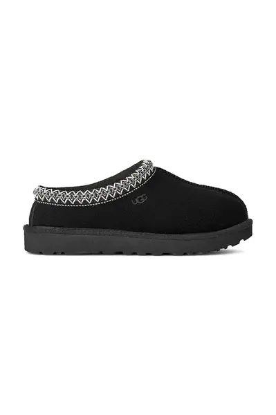 Semišové papuče UGG Tasman II černá barva, 1174470.BLK