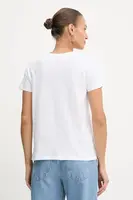 Bavlněné tričko Armani Exchange dámské, bílá barva, XW001361 AF10356