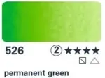 Akvarelová barva Horadam 15ml – 526 permanent green
