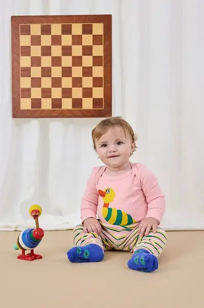 Kojenecké body Bobo Choses Stripped Duck