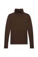 Dětský svetr Polo Ralph Lauren hnědá barva, s rolákem, 313850670018