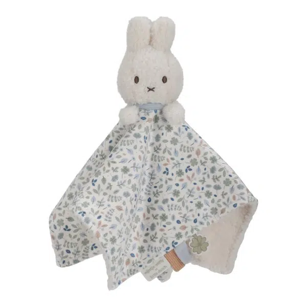 Little Dutch Miffy Fluffy Lucky Leaves Cuddle Cloth usínáček 0 m+ Blue 1 ks