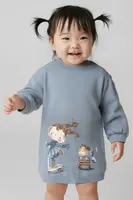 Dívčí šaty Mayoral modrá barva, mini, oversize, 2921