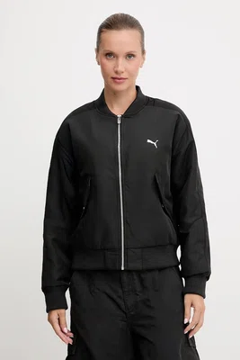 Bomber bunda Puma černá barva, přechodná, 632168