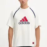 Bavlněné tričko adidas Originals Badge Tee pánské, bílá barva, s aplikací, IM7840
