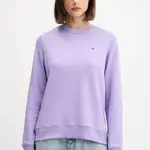 Mikina Tommy Jeans dámská, fialová barva, hladká, DW0DW19959