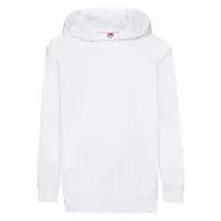 White children's sweatshirt Classic kangaroo Fruit of the Loom