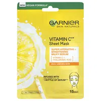 Garnier Hydratační textilní maska pro rozjasnění pleti s vitamínem C Skin Naturals 28 g