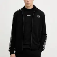 Mikina Karl Lagerfeld pánská, černá barva, s aplikací, 554910.705043