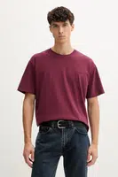 Bavlněné tričko Levi's pánské, vínová barva, A0637
