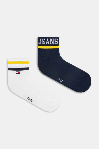 Ponožky Tommy Jeans 2-pack tmavomodrá barva, 701236467