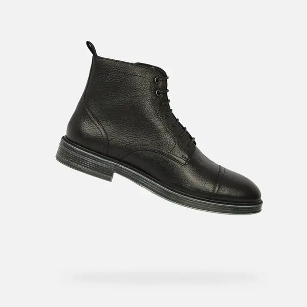 Geox Henreys Men's Black Ankle Boots - Mens