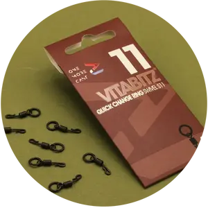 One more cast obratlík vitabitz quick change ring swivel 8 ks - velikost 11