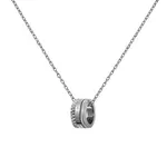 Daniel Wellington Stylový ocelový náhrdelník s kruhovým přívěskem Elevation DW00400195