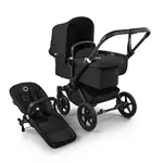BUGABOO Donkey 5 Kompletní kočárek Mono Black/Midnight black-Midnight black