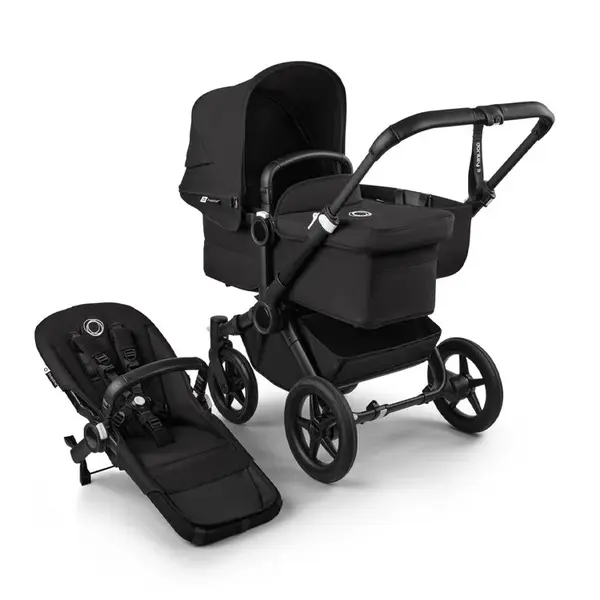 BUGABOO Donkey 5 Kompletní kočárek Mono Black/Midnight black-Midnight black