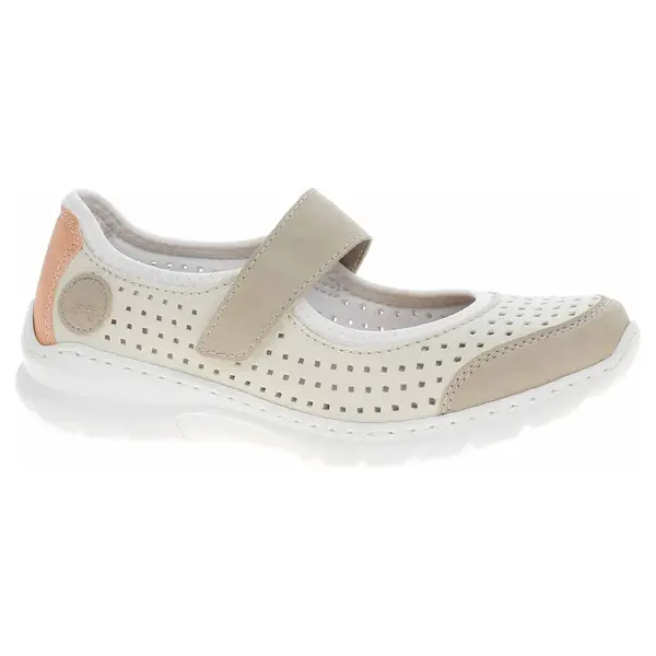 Dámské baleriny Rieker L32B5-81 weiss kombi 40