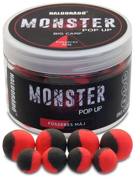 Haldorádó pop-up monster big carp 50 g 13+17 mm - pikantní játra