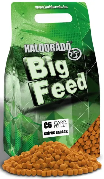 Haldorádó pelety big feed c6 pellet 2 kg 6 mm - pikantní broskev