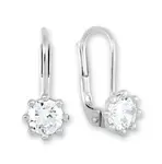 Soliter Náušnice z bílého zlata s krystaly 236 001 00771 07