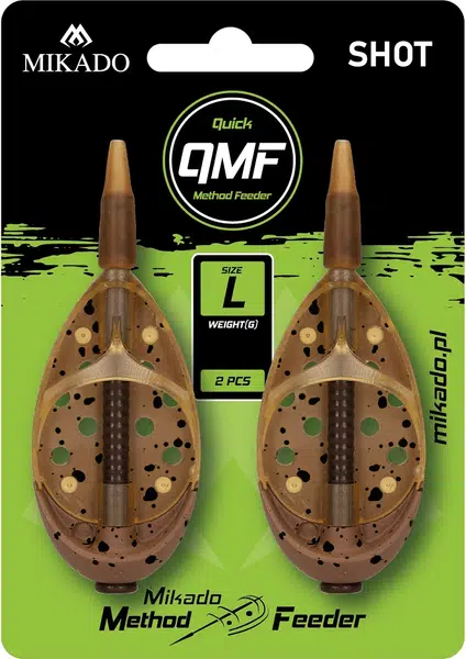 Mikado krmítko method feeder shot q.m.f. system l 2 ks - 20 g