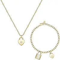 Morellato Půvabná souprava šperků s krystaly Abbraccio SAUB19 (náhrdelník, náramek)