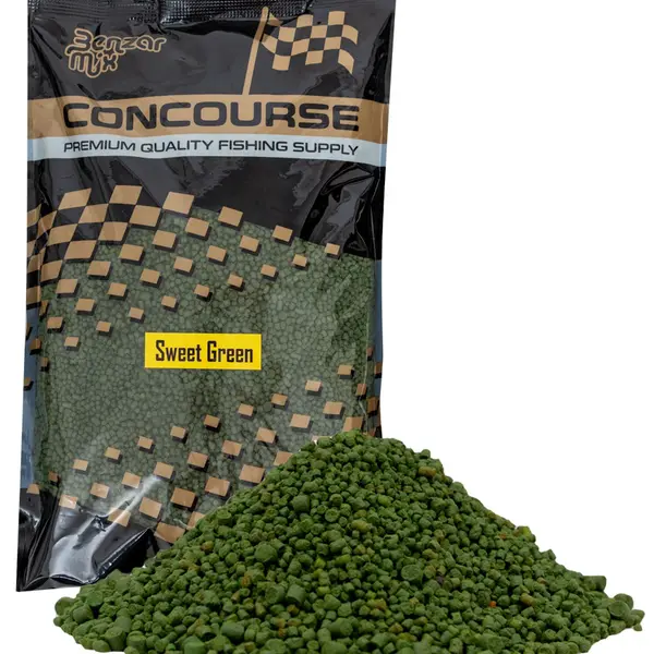 Benzar mix krmítková směs s peletkami concourse method 800 g - sweet green