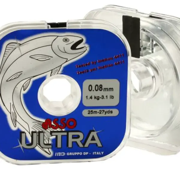 Asso ultra vlasec čirá 25m-průměr 0,18 mm / nosnost 6 kg