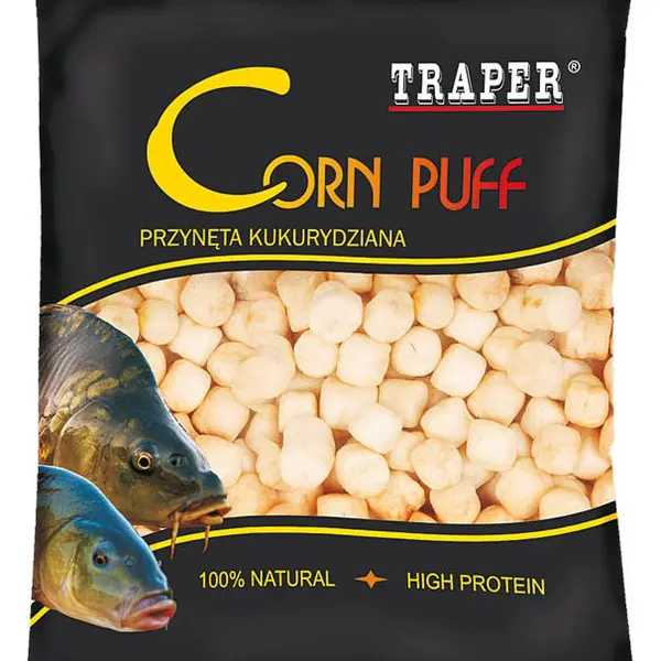 Traper pufovaná kukuřice corn puff med 20 g - 4 mm