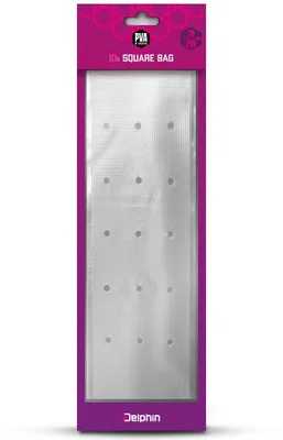 Delphin pva sáček hranatý s otvory zatahovací pva n'tastic 10 ks 200x70 mm